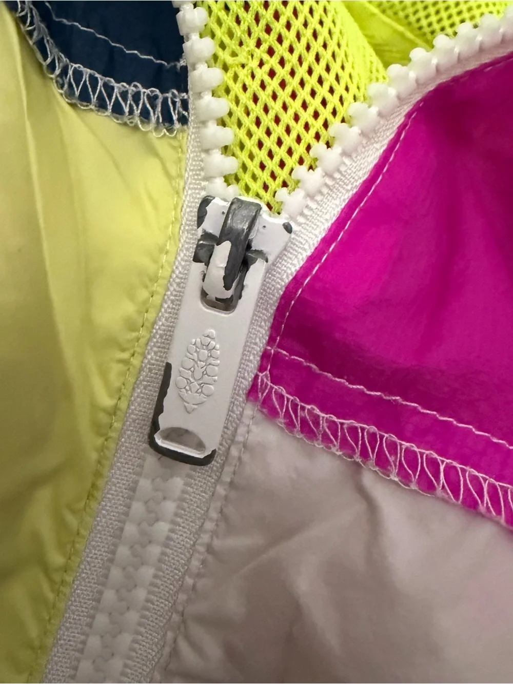 Free People‎ Breakers Patchy Windbreaker Hoodie Vest